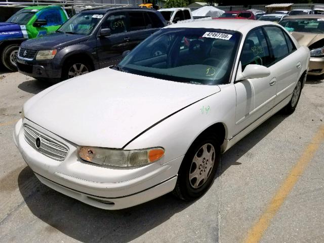 2G4WB52K921296834 - 2002 BUICK REGAL LS WHITE photo 2