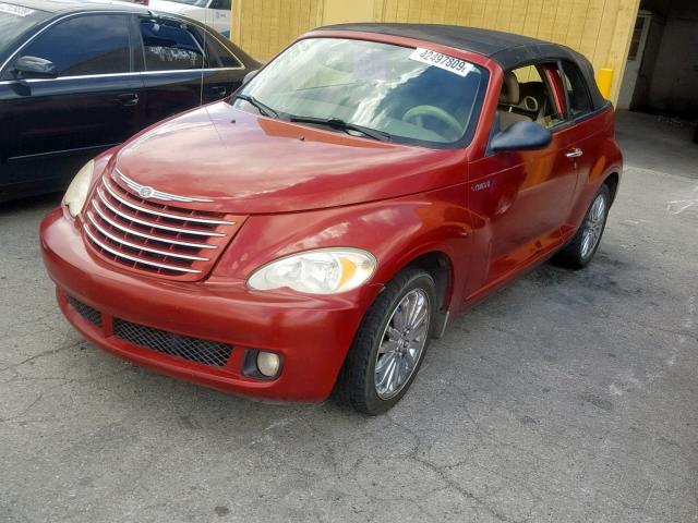 3C3HY55E16T262512 - 2006 CHRYSLER PT CRUISER RED photo 2