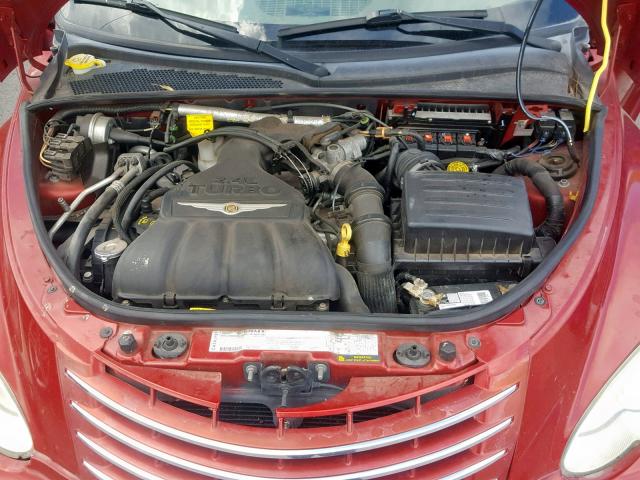 3C3HY55E16T262512 - 2006 CHRYSLER PT CRUISER RED photo 7