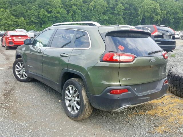 1C4PJMDX6JD619402 - 2018 JEEP CHEROKEE L GREEN photo 3