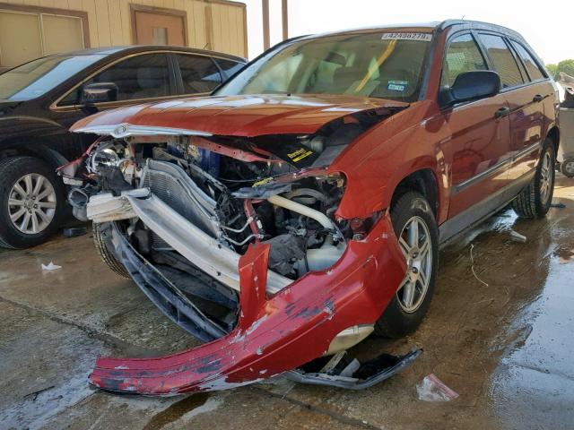 2A8GM48L37R116312 - 2007 CHRYSLER PACIFICA RED photo 2