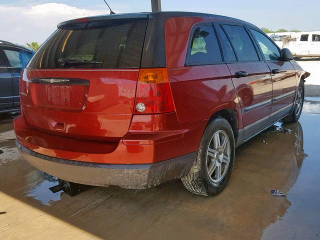 2A8GM48L37R116312 - 2007 CHRYSLER PACIFICA RED photo 4