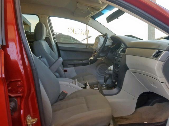 2A8GM48L37R116312 - 2007 CHRYSLER PACIFICA RED photo 5