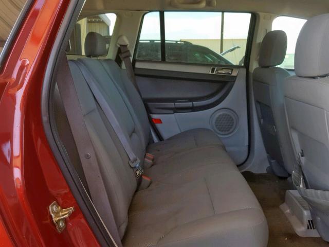 2A8GM48L37R116312 - 2007 CHRYSLER PACIFICA RED photo 6