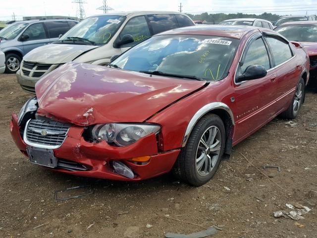 2C3AE66G31H684380 - 2001 CHRYSLER 300M RED photo 2