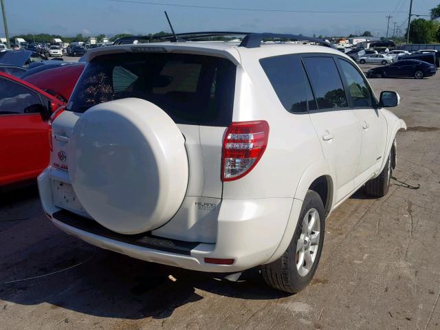 JTMYF4DV2A5015716 - 2010 TOYOTA RAV4 LIMIT WHITE photo 4