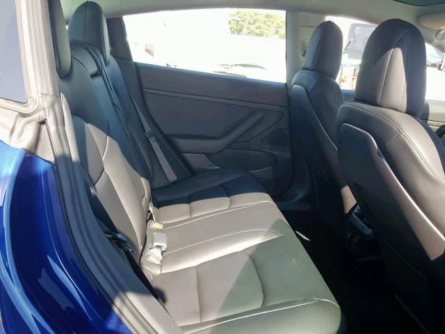 5YJ3E1EA2KF326179 - 2019 TESLA MODEL 3 BLUE photo 6