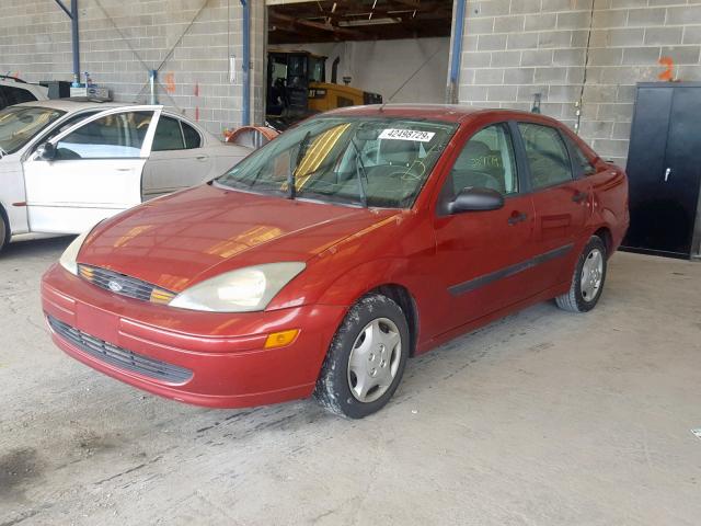 1FAFP33P03W101370 - 2003 FORD FOCUS LX BURGUNDY photo 2