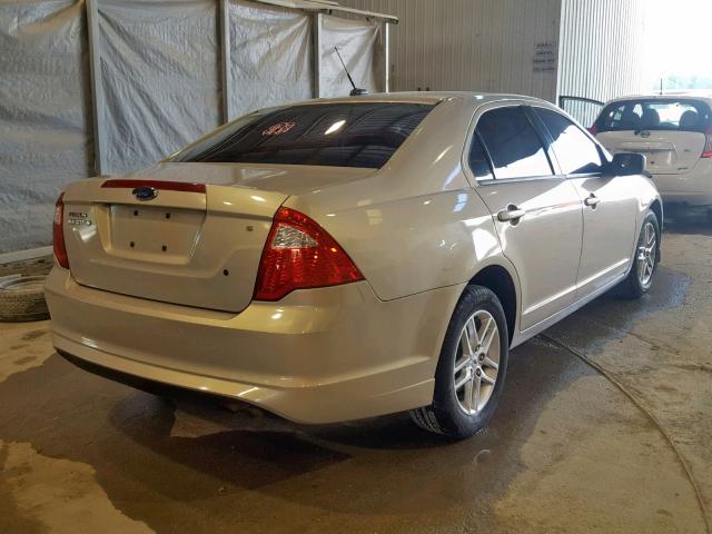 3FAHP0GA3AR245136 - 2010 FORD FUSION S TAN photo 4