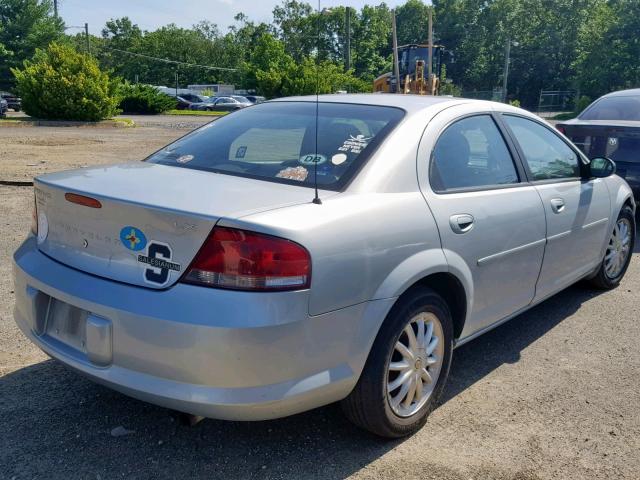 1C3EL46X22N315840 - 2002 CHRYSLER SEBRING LX SILVER photo 4