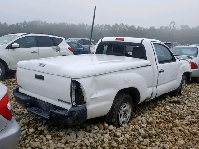 5TFNX4CN8CX010450 - 2012 TOYOTA TACOMA WHITE photo 4