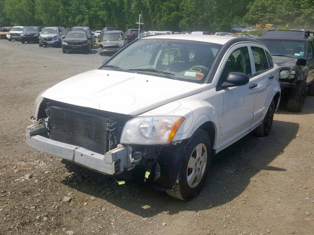 1B3HB28B77D183397 - 2007 DODGE CALIBER WHITE photo 2