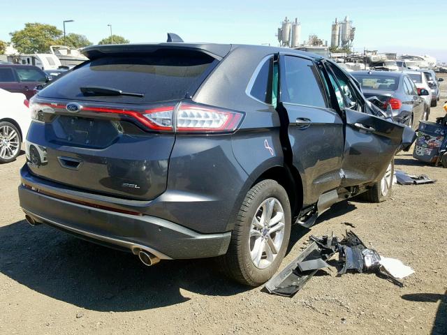 2FMPK3J87JBB29153 - 2018 FORD EDGE SEL GRAY photo 4