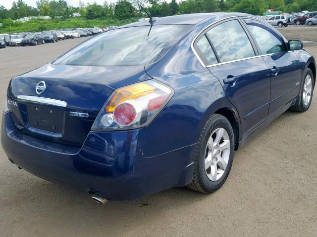 1N4CL21E38C164336 - 2008 NISSAN ALTIMA HYB BLUE photo 4