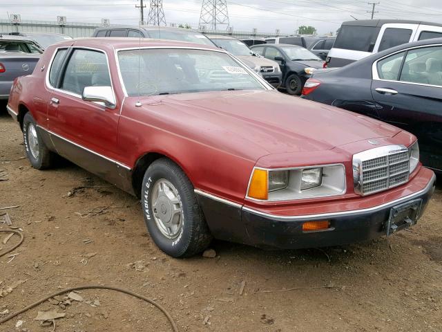 1MEBP92F9GH665760 - 1986 MERCURY COUGAR RED photo 1