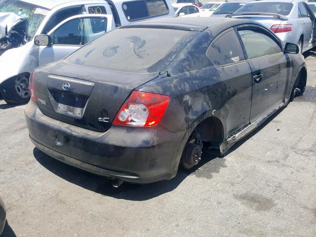 JTKDE177650004291 - 2005 TOYOTA SCION TC შავი ფოტო 4