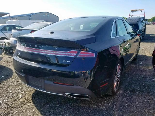 3LN6L5KUXHR640772 - 2017 LINCOLN MKZ HYBRID BLACK photo 4