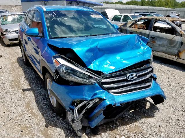 KM8J33A41HU256758 - 2017 HYUNDAI TUCSON LIM BLUE photo 1