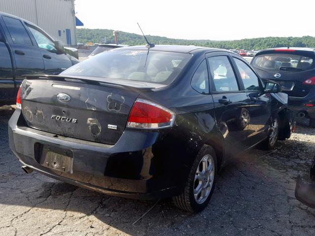 1FAHP36N79W134183 - 2009 FORD FOCUS SES BLACK photo 4