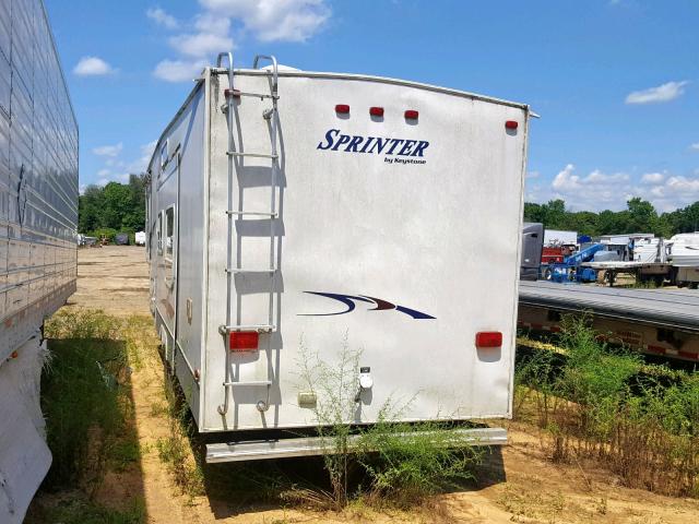 4YDF350295A218940 - 2005 KEYSTONE SPRINTER WHITE photo 3