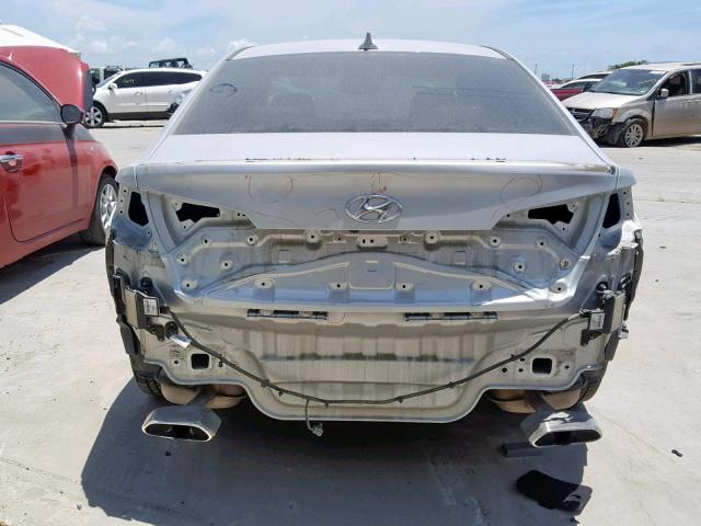 5NPE34AF8FH092381 - 2015 HYUNDAI SONATA SPO SILVER photo 9