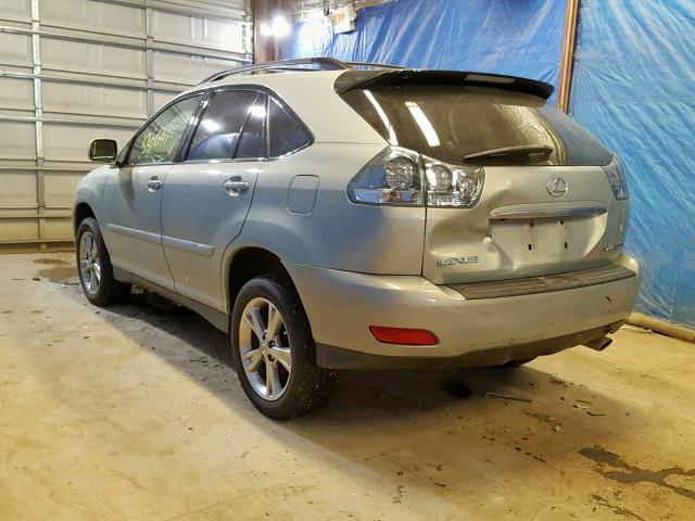 JTJHW31U972009408 - 2007 LEXUS RX 400H GOLD photo 3