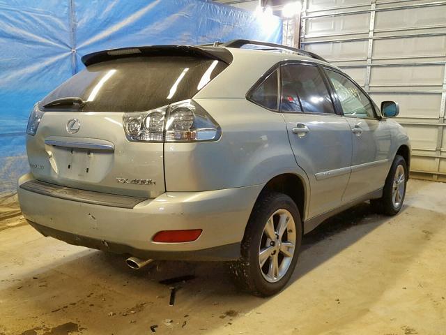 JTJHW31U972009408 - 2007 LEXUS RX 400H GOLD photo 4