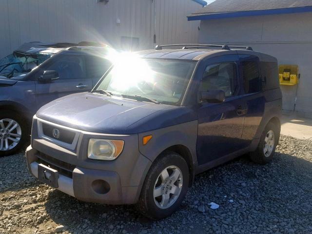 5J6YH28563L042466 - 2003 HONDA ELEMENT EX BLUE photo 2