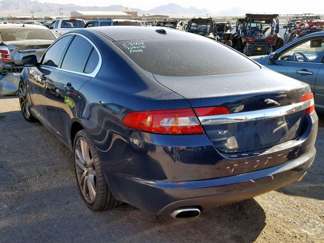 SAJWA0GB0ALR78417 - 2010 JAGUAR XF PREMIUM BLUE photo 3