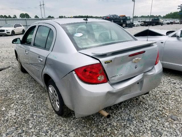 1G1AS58H297113452 - 2009 CHEVROLET COBALT LS SILVER photo 3