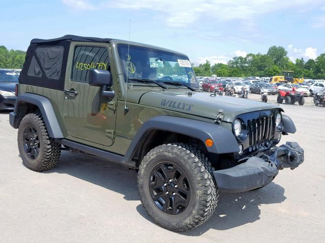 1C4AJWAG6GL118286 - 2016 JEEP WRANGLER S მწვანე ფოტო 1