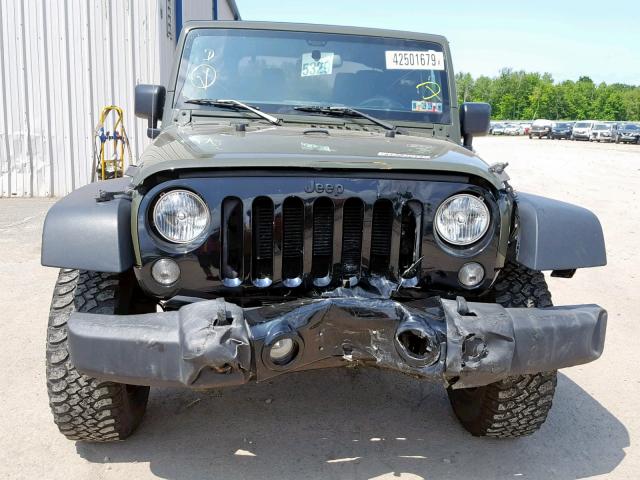 1C4AJWAG6GL118286 - 2016 JEEP WRANGLER S მწვანე ფოტო 9