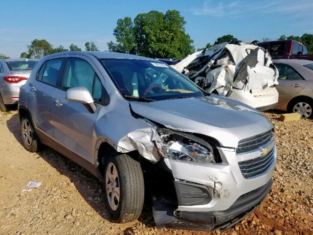 3GNCJKSBXGL241007 - 2016 CHEVROLET TRAX LS SILVER photo 1