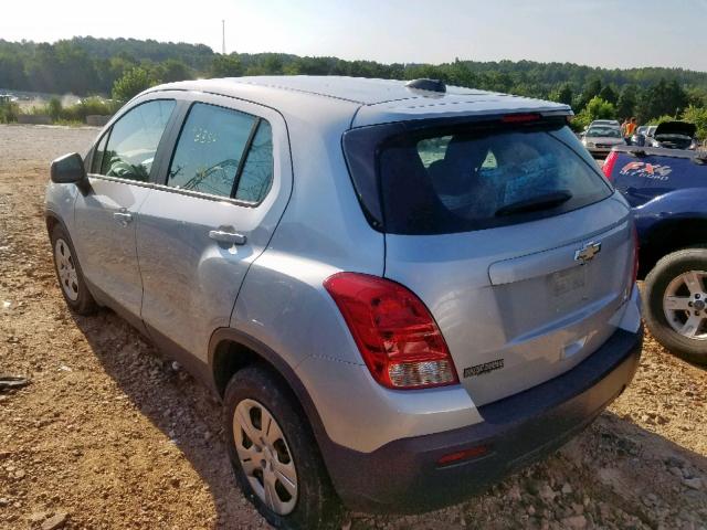 3GNCJKSBXGL241007 - 2016 CHEVROLET TRAX LS SILVER photo 3