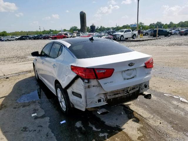 5XXGN4A77EG311207 - 2014 KIA OPTIMA EX WHITE photo 3