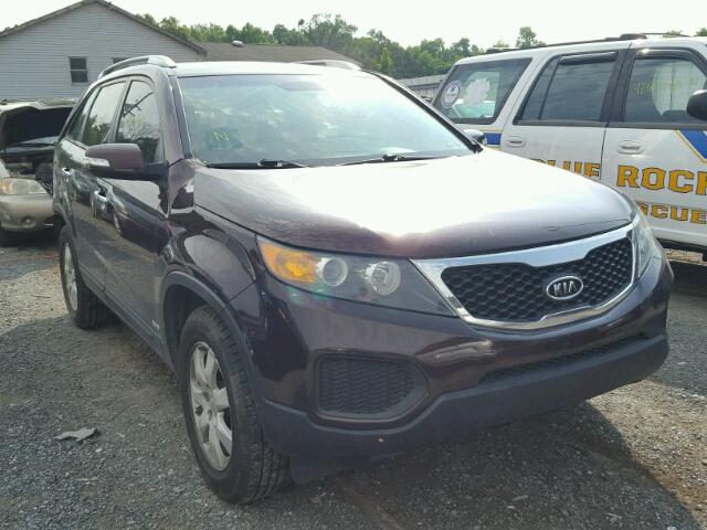 5XYKTDA28DG344926 - 2013 KIA SORENTO LX BURGUNDY photo 1