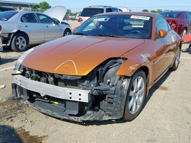 JN1AZ34E43T008514 - 2003 NISSAN 350Z COUPE ORANGE photo 2