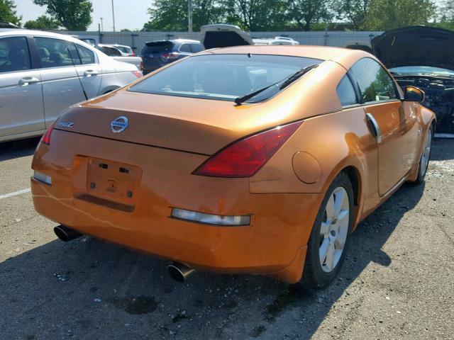 JN1AZ34E43T008514 - 2003 NISSAN 350Z COUPE ORANGE photo 4