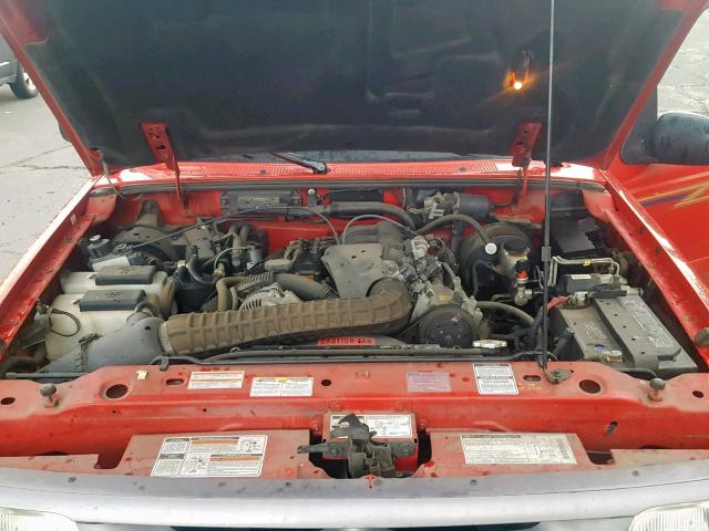 1FTCR15XXTPA65142 - 1996 FORD RANGER SUP RED photo 7