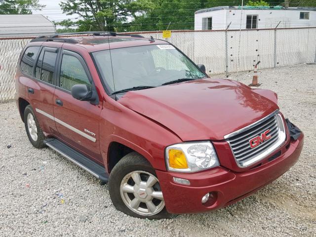 1GKDT13S562341889 - 2006 GMC ENVOY RED photo 1