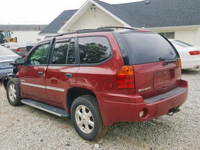 1GKDT13S562341889 - 2006 GMC ENVOY RED photo 3