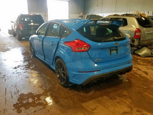 WF0DP3TH0H4118616 - 2017 FORD FOCUS RS BLUE photo 3