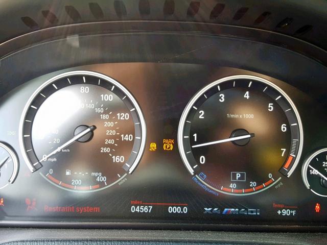 5UXXW7C53J0W65343 - 2018 BMW X4 XDRIVEM BLACK photo 8