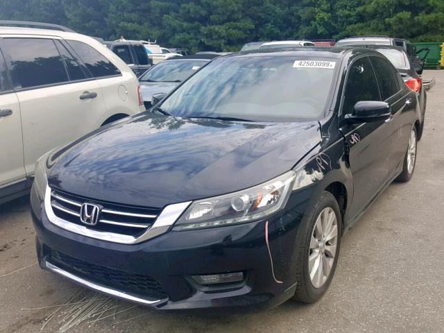 1HGCR3F80EA025288 - 2014 HONDA ACCORD EXL BLACK photo 2