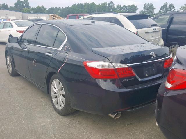 1HGCR3F80EA025288 - 2014 HONDA ACCORD EXL BLACK photo 3