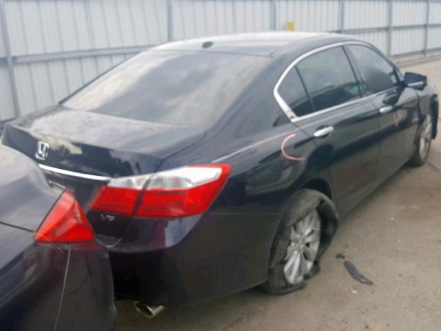 1HGCR3F80EA025288 - 2014 HONDA ACCORD EXL BLACK photo 4