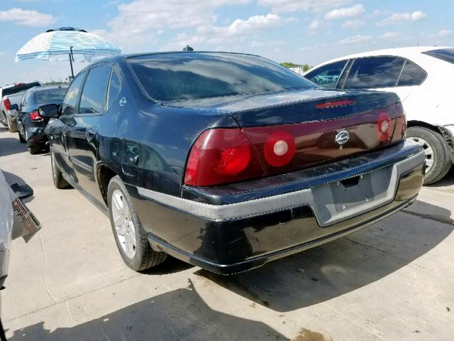 2G1WF52E139418360 - 2003 CHEVROLET IMPALA BLACK photo 3