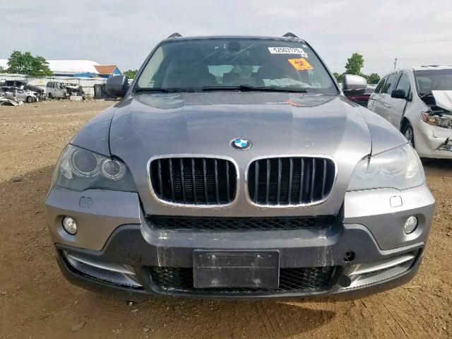 5UXFE43569L267017 - 2009 BMW X5 XDRIVE3 GRAY photo 9