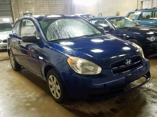 KMHCM36C07U025354 - 2007 HYUNDAI ACCENT GS BLUE photo 1