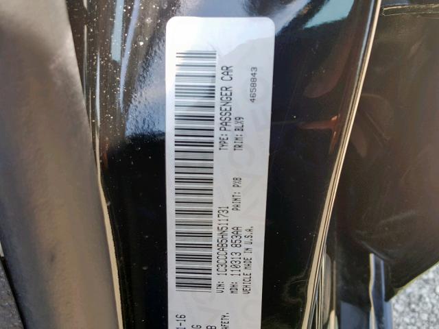 1C3CCCAB5HN511731 - 2017 CHRYSLER 200 LIMITE BLACK photo 10